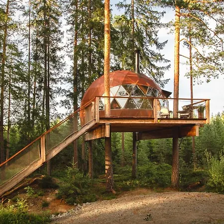 Treehouse Dome Luxussátor Vidnes